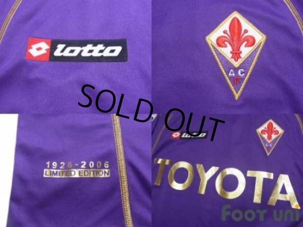 Photo7: Fiorentina 2006-2007 Home Shirt #30 Luca Toni 80th anniversary model Lega Calcio Patch/Badge (7)
