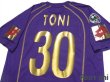 Photo4: Fiorentina 2006-2007 Home Shirt #30 Luca Toni 80th anniversary model Lega Calcio Patch/Badge (4)