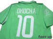 Photo4: Nigeria 2002 Home Shirt #10 Jay-Jay・Okocha 2002 FIFA World Cup Korea Japan Patch/Badge (4)