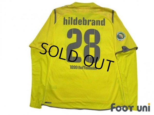 Photo2: TSG 1899 Hoffenheim 2009-2010 GK Long Sleeve Shirt #28 Hildebrand German League Cup DFB-Pokal Patch/Badge (2)