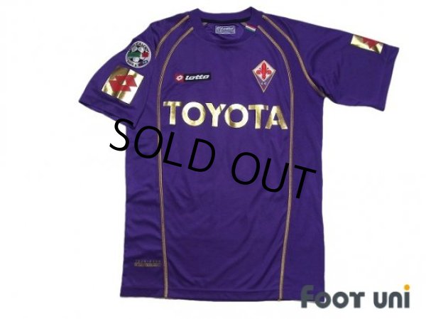 Photo1: Fiorentina 2006-2007 Home Shirt #30 Luca Toni 80th anniversary model Lega Calcio Patch/Badge (1)