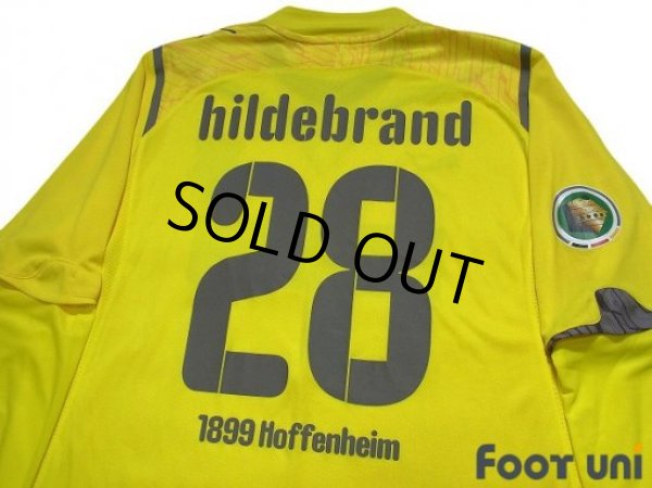 Photo4: TSG 1899 Hoffenheim 2009-2010 GK Long Sleeve Shirt #28 Hildebrand German League Cup DFB-Pokal Patch/Badge (4)