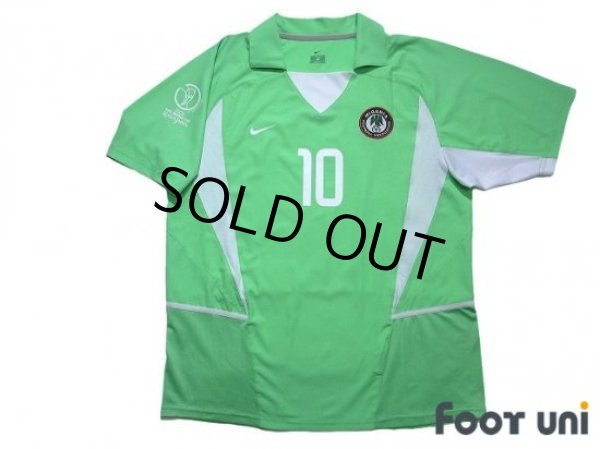 Photo1: Nigeria 2002 Home Shirt #10 Jay-Jay・Okocha 2002 FIFA World Cup Korea Japan Patch/Badge (1)