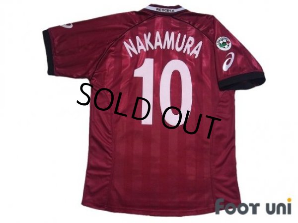 Photo2: Reggina 2002-2003 Home Shirt #10 Shunsuke Nakamura Lega Calcio Patch/Badge w/tags (2)