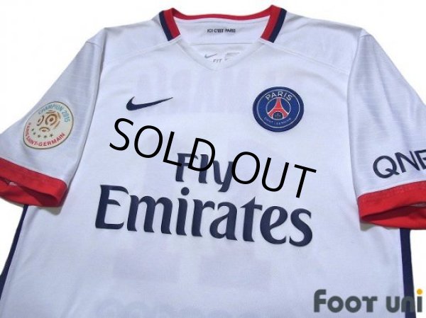 Photo3: Paris Saint Germain 2015-2016 Away Shirt #11 Di Maria Champion 2015 Paris Saint Germain Patch/Badge (3)