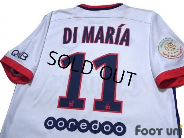 Photo4: Paris Saint Germain 2015-2016 Away Shirt #11 Di Maria Champion 2015 Paris Saint Germain Patch/Badge (4)