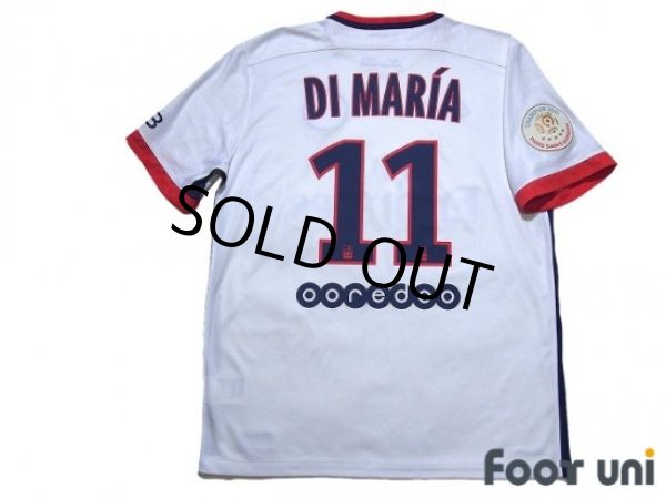 Photo2: Paris Saint Germain 2015-2016 Away Shirt #11 Di Maria Champion 2015 Paris Saint Germain Patch/Badge (2)