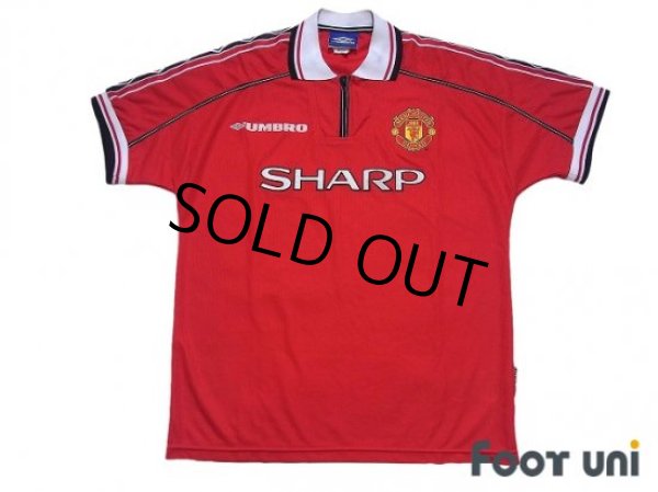 Photo1: Manchester United 1998-2000 Home Shirt (1)