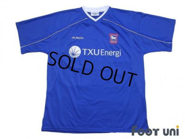 Photo1: Ipswich Town FC 2001-2003 Home Shirt (1)