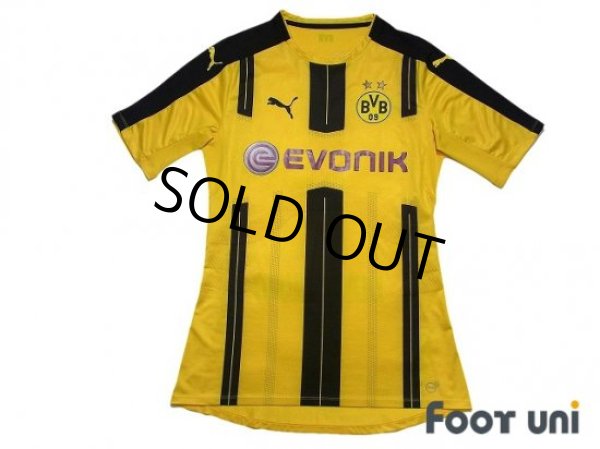 Photo1: Borussia Dortmund 2016-2017 Home Authentic Shirt (1)