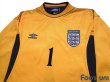 Photo3: England Euro 2000 GK Long Sleeve Shirt #1 David Seaman (3)