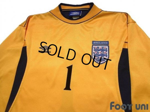 Photo3: England Euro 2000 GK Long Sleeve Shirt #1 David Seaman (3)