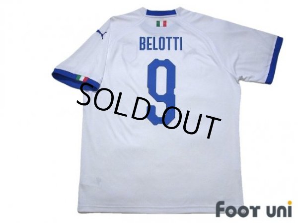 Photo2: Italy 2018 Away Shirt #9 Andrea Belotti (2)