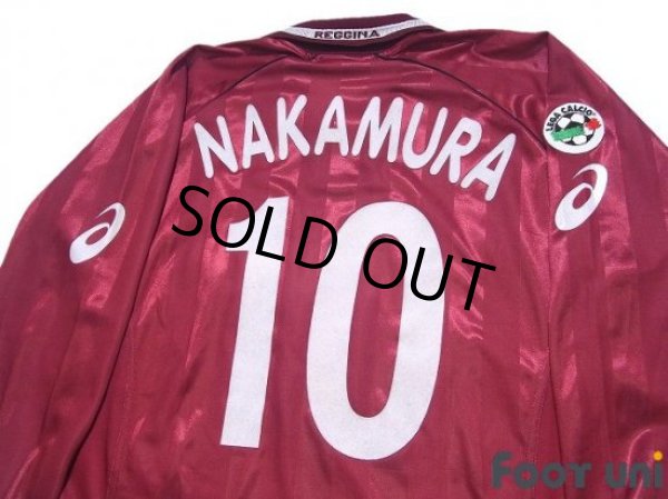 Photo4: Reggina 2002-2003 Home Long Sleeve Shirt #10 Shunsuke Nakamura Lega Calcio Patch/Badge (4)