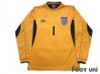 Photo1: England Euro 2000 GK Long Sleeve Shirt #1 David Seaman (1)