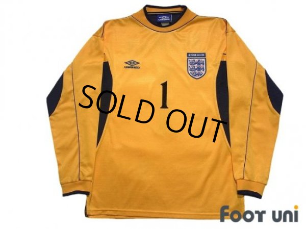 Photo1: England Euro 2000 GK Long Sleeve Shirt #1 David Seaman (1)