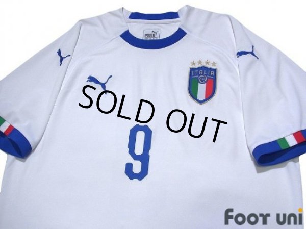Photo3: Italy 2018 Away Shirt #9 Andrea Belotti (3)