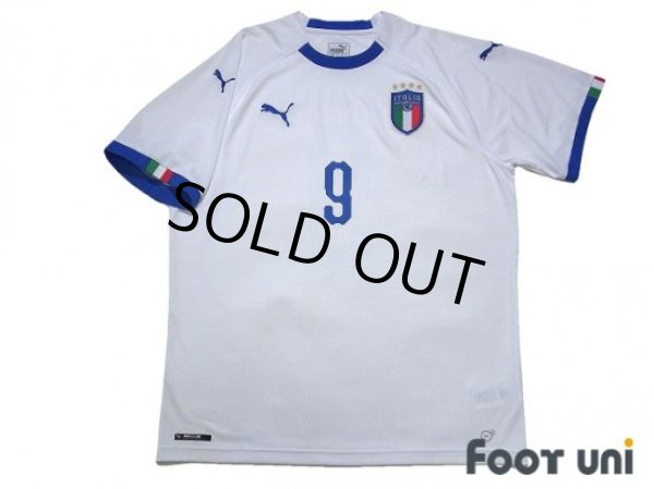 Photo1: Italy 2018 Away Shirt #9 Andrea Belotti (1)