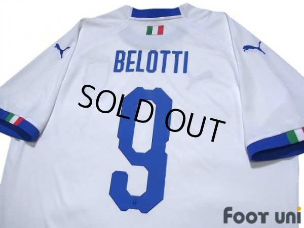 Photo4: Italy 2018 Away Shirt #9 Andrea Belotti (4)