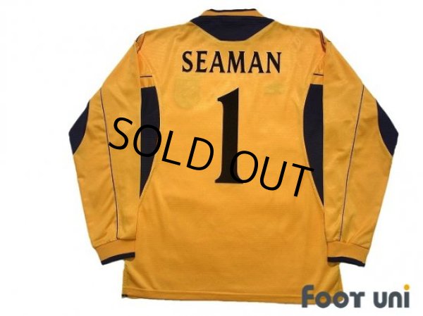 Photo2: England Euro 2000 GK Long Sleeve Shirt #1 David Seaman (2)