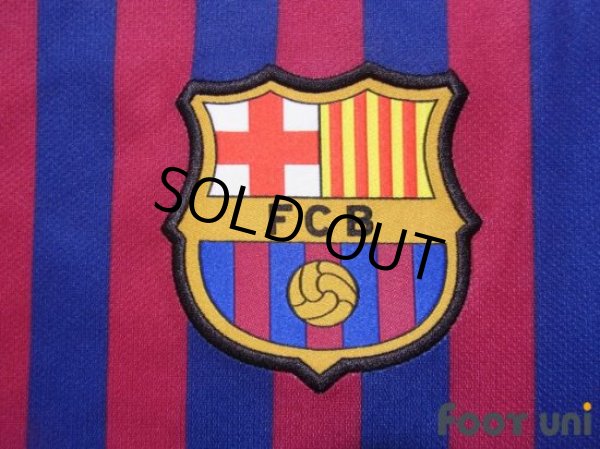 Photo6: FC Barcelona 2018-2019 Home Shirt and Shorts Set #10 Messi La Liga Patch/Badge (6)