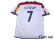Photo2: England Euro 2004 Home Shirt #7 Beckham UEFA Euro 2004 Patch/Badge UEFA Fair Play Patch/Badge (2)