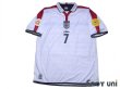 Photo1: England Euro 2004 Home Shirt #7 Beckham UEFA Euro 2004 Patch/Badge UEFA Fair Play Patch/Badge (1)