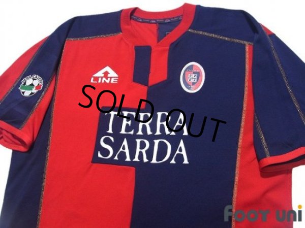 Photo3: Cagliari 2003-2004 Home Shirt #10 Zola Lega Calcio Patch/Badge w/tags (3)
