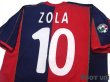 Photo4: Cagliari 2003-2004 Home Shirt #10 Zola Lega Calcio Patch/Badge w/tags (4)