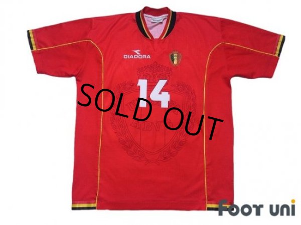 Photo1: Belgium 1998 Home Shirt #14 Vincenzo Scifo (1)