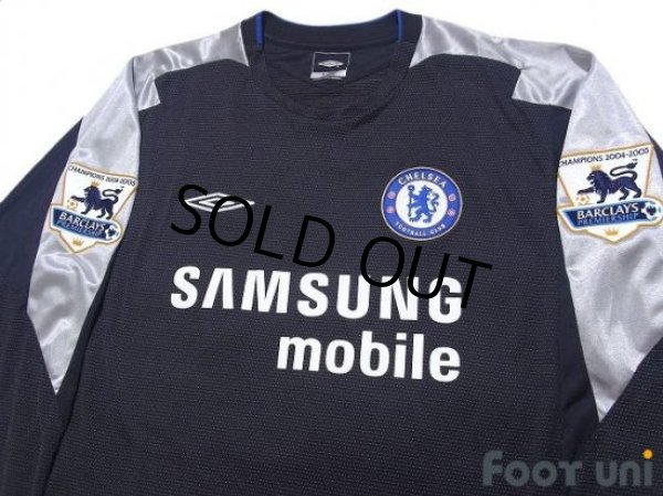 Photo3: Chelsea 2005-2006 3rd Long Sleeve Shirt #22 Guojohnsen Champions 2004-2005 BARCLAYS PREMIERSHIP Patch/Badge (3)