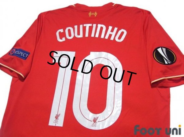 Photo4: Liverpool 2015-2016 Home Shirt #10 Coutinho EL Patch/Badge (4)