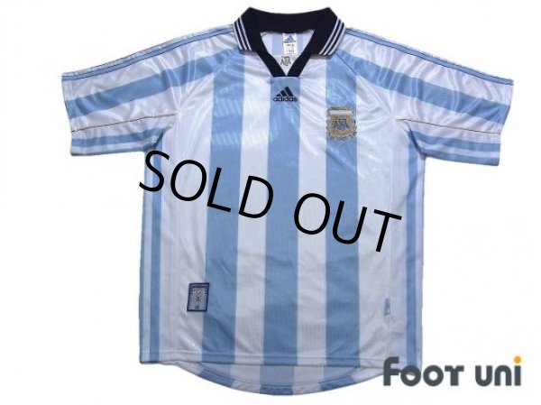 Photo1: Argentina 1998 Home Shirt (1)