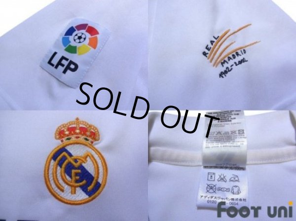 Photo8: Real Madrid 2002-2003 Home Shirt #5 Zidane Centenario Patch/Badge LFP Patch/Badge (8)