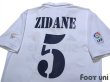 Photo4: Real Madrid 2002-2003 Home Shirt #5 Zidane Centenario Patch/Badge LFP Patch/Badge (4)