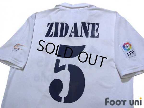 Photo4: Real Madrid 2002-2003 Home Shirt #5 Zidane Centenario Patch/Badge LFP Patch/Badge (4)