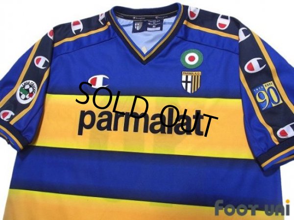 Photo3: Parma 2002-2003 Home Shirt #10 Hidetoshi Nakata Lega Calcio Patch/Badge (3)