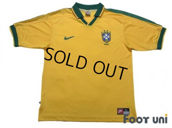 Photo1: Brazil 1997 Home Shirt (1)