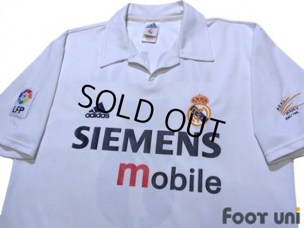 Photo3: Real Madrid 2002-2003 Home Shirt #5 Zidane Centenario Patch/Badge LFP Patch/Badge (3)