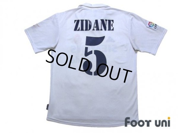 Photo2: Real Madrid 2002-2003 Home Shirt #5 Zidane Centenario Patch/Badge LFP Patch/Badge (2)
