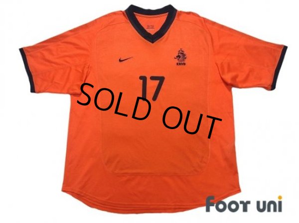 Photo1: Netherlands Euro 2000 Home Shirt #17 Van Hooijdonk (1)