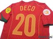 Photo4: Portugal Euro 2004 Home Shirt #20 Deco UEFA Euro 2004 Patch/Badge UEFA Fair Play Patch/Badge (4)