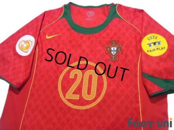Photo3: Portugal Euro 2004 Home Shirt #20 Deco UEFA Euro 2004 Patch/Badge UEFA Fair Play Patch/Badge (3)