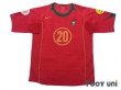 Photo1: Portugal Euro 2004 Home Shirt #20 Deco UEFA Euro 2004 Patch/Badge UEFA Fair Play Patch/Badge (1)