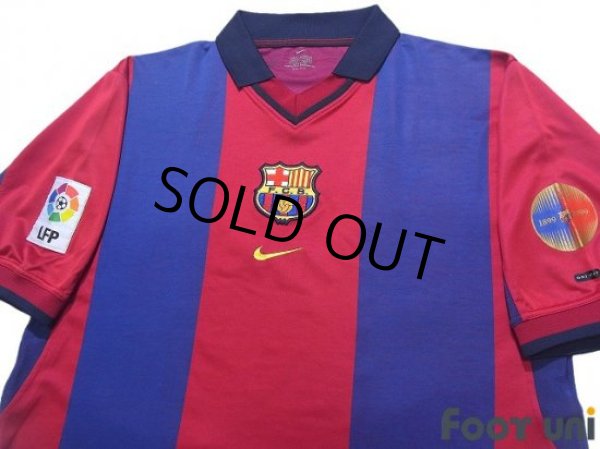 Photo3: FC Barcelona 2000-2001 Home Shirt #10 Rivaldo LFP Patch/Badge (3)