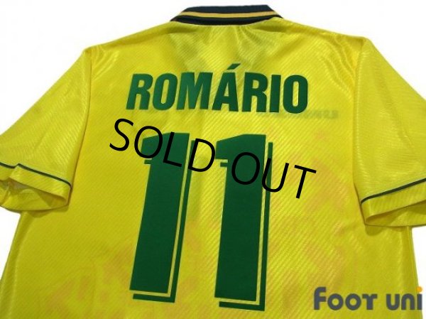 Photo4: Brazil 1995 Home Shirt #11 Romario (4)