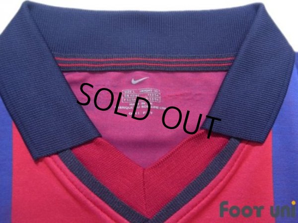 Photo5: FC Barcelona 2000-2001 Home Shirt #10 Rivaldo LFP Patch/Badge (5)