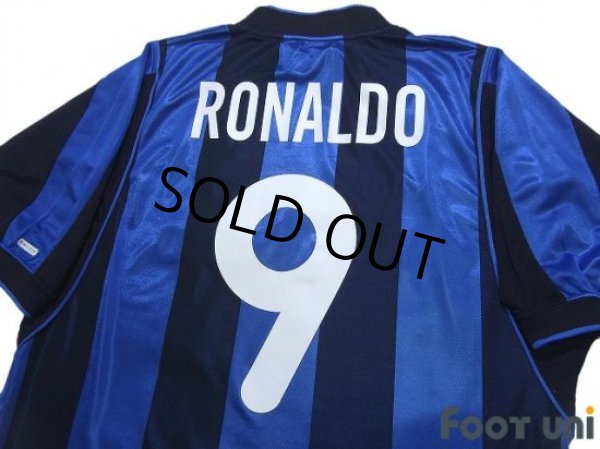 Photo4: Inter Milan 2000-2001 Home Shirt #9 Ronaldo (4)