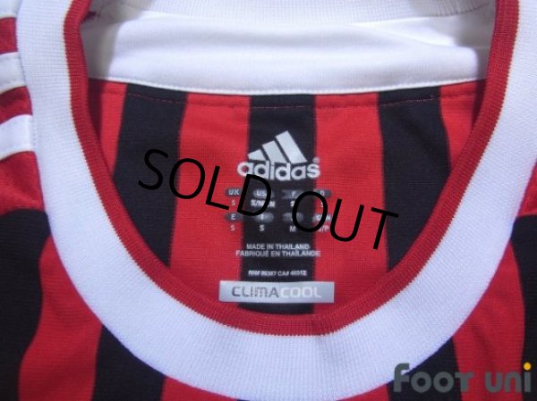 Photo4: AC Milan 2011-2012 Home Long Sleeve Shirt (4)