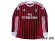 Photo1: AC Milan 2011-2012 Home Long Sleeve Shirt (1)